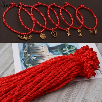 100GAB Red String Kabbalah Aproces, Etniskā Sarkanā Virve Siksniņa Piederumu Rotaslietas
