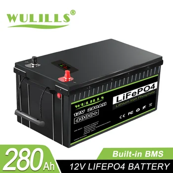 12V 280AH Lifepo4 Baterija Litija Dzelzs Fosfāta akumulatoru Iebūvēts BMS Par Laivu Mājas Uzglabāšanas Off-Grid ES ASV NODOKĻU BEZMAKSAS