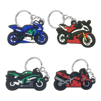 1GB PVC keyring krāsains karikatūra motociklu atslēgu piekariņi modes atdzist dizaina atslēgu turētājs Piekariņi vīriešiem automašīnas atslēgas, piederumu soma