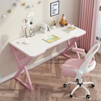 2022 Jaunu Datoru galds rozā spēļu galda, galda, studentu PC galda Mājās Dzīvot Galda Krēslu Komplekts desktop Apvienojums guļamistaba galda spēle