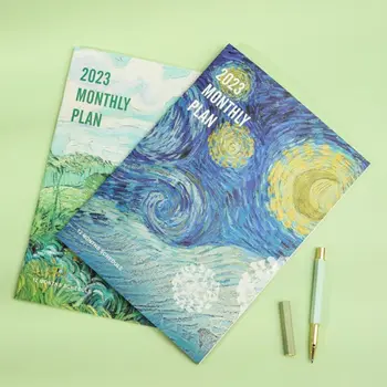 2023 Piezīmjdatoriem Programmas Dienasgrāmata Iknedēļas, Ikmēneša Plānotājs Studentiem Organizators Grāmatu Grafiku Papīrs, Biroja Piederumi