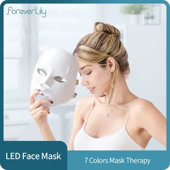 7 Krāsas, Led Maska Fotonu Elektrisko LED Sejas Maska LED Ādas Atjaunošanos Anti Rieva Pinnes Fotonu Terapija Mājas Salons, Skaistumkopšanas Līdzeklis