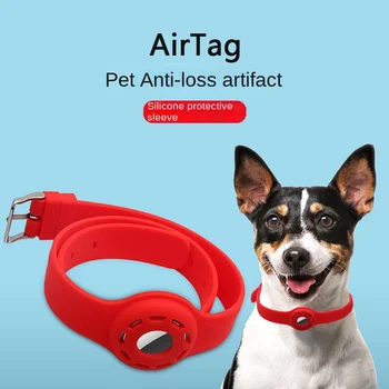 Apple Airtag kaklasiksna Kaķis Pet Silikona Aizsardzības Gadījumā Savietojams ar Apple Gaisa frāzi Pet Suns, Kaķis Apkakle