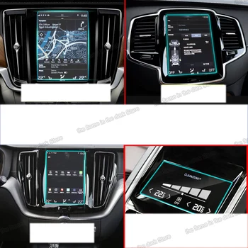 auto navigācijas GPS ekrāna aizsargs, uzlīmes, plēves volvo xc90 xc60 s90 xc40 2016 2017 2018 2019 v90 v60 LCD displejs rūdīta media