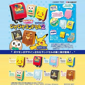 Bandai Pokemon Konfektes Rotaļlietas Kawaii Pikachu Mystery Box Mugursoma Blind Soma Meitene Zēns Dāvanu Gashapon Keychain Kulons