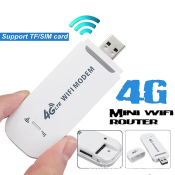Bezvadu 4G LTE USB Dongle Mobilo Platjoslas 150Mbps Modemu Stick Sim Karte Bezvadu Maršrutētāju (wireless router 150Mbps USB 4G Kartes Maršrutētāju Mājas Birojs