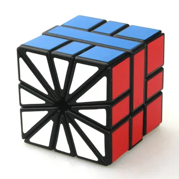 CubeTwist Dīvaini Formas Cube Melns Balts Kvadrāts II SQ2 3x3x3 Ātrums Cube Nozarē Magic Cube Puzzle Rotaļlietas
