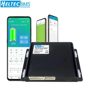 Heltec Relejs Smart BMS 4S 500A 8S 7S 10S 13S 14.S 16S 20S 32S lifepo4 bms ar BT UART 485 VAR 3,7 V 3.2 V Litija Baterija