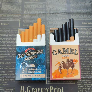 Jaunās Tējas ciggarete 10pack augu dūmu vienreizējās lietošanas ciggarete piparmētru augļu veselīgi bez tabakas, nikotīna ar kasti tabakas piederumi