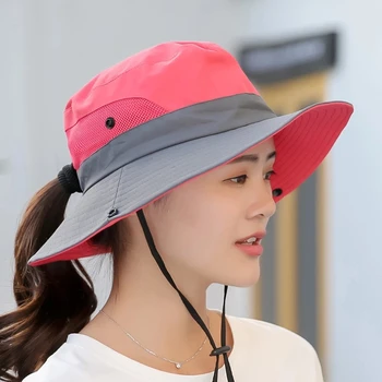 K106 sieviešu zvejnieka cepure panama modes saule cepuri elpojošs zvejnieks aizsardzības cepuri zirgaste cepure vasaras cepure beach saules cepure