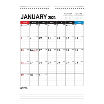 Kalendāra Mēnešu Sienas Kalendārs Plānotājs No Janvāris 2023 - Jūnijs 2024, 12 Collu X 17 Collu , Twin-Stieple Saistošs, Lēma Telpa