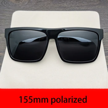 Lielgabarīta Polarizētās Saulesbrilles, Vīriešu Melnās Saules Brilles Vīriešiem 166mm Milzīgs Liels Polaroid Flat Top Vintage Retro Sievietēm Unisex