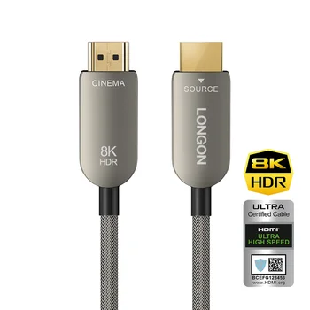 LONGON 8K HDMI 2.1 Sertificēts Optiskās Šķiedras Kabeli eARC HDR 120Hz, 4K Kabelis PS5 SONY Samsung TV Pastiprinātaja RTX3080 10M 30M 20M