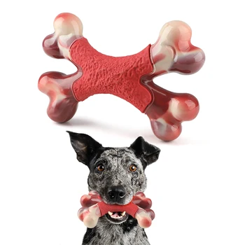 MASBRILL Pet Suns Sakost Rotaļlietas Izturīgs Suns Divreiz Kaulu Pet Dāvanu Gumijas Interaktīvās Rotaļlietas, Suņu Zobu Liela Vidēja Maza Kucēni