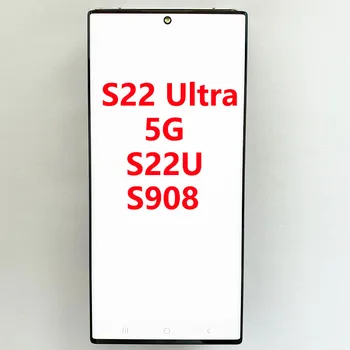 Oriģināls Ar Defektu S908 LCD Samsung Galaxy S22 Ultra Displejs, Touch Screen 6.8