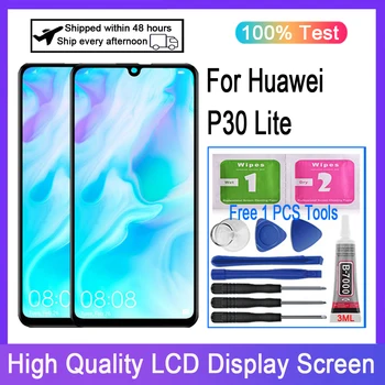 Oriģināls Par Huawei P30 Lite LCD Displejs, Touch Screen Digitizer Par Huawei Nova 4e MAR-LX1M LX2 AL00 LCD Nomaiņa