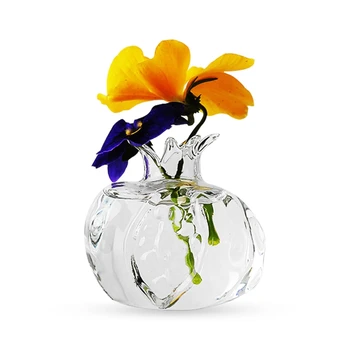 S/L Granātābola Formas Stikla Galda Poda Ziedu Vāze, Dekoratīvie Stikla Pudele Mājas Rotājumi