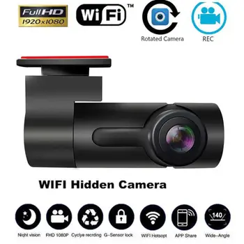 Slēpts Dash Cam WIFI FULL HD 1080P Super Mini Automašīnas DVR Kamera Bezvadu Nakts Versija, G-Sensors Braukšanas Diktofons Automašīnas Kameras Dashcam