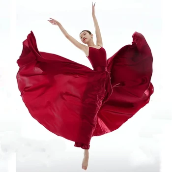 Spāņu flamenko Dejas, Čigānu Svārki Sieviešu Deju Kleitu Darbības Kostīmu Elegants Šifons Pludmales Stilu Sundress Retro Pieaugušo