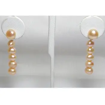 Unikālo Dizainu AA Pērļu Auskari,Rozā Saldūdens Pērles Sudraba Stud Ilgi Vilināt Auskari Kāzas, Dzimšanas dienas svinības Perfect Lady Dāvanu