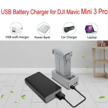 USB Akumulatora Lādētājs DJI Mavic Mini 3 Pro Dūkoņa Ātri Lādētājs Akumulators USB Uzlāde Ar C TIPA Kabeļu Piederumi