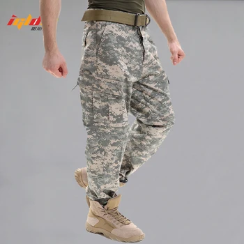 Vīriešu Militāro formas tērpu Maskēties Taktiskās Multicam Kravas Bikses Armijas Kaujas Garās Bikses Fisthing Kāpjot Medību Bikses