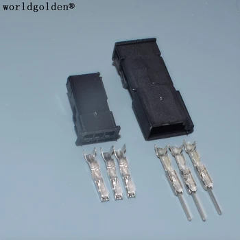 Worldgolden 3 Pin 0.6 mm 1-968700-1 1355620-1 Auto Stereo Savienotājs Auto Skaļrunis Plug Treble Plug Lietus Sensors Kontaktligzda, VW, BMW