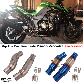 Z1000 Motociklu Izplūdes Muffler Modificētu Savienojumu Vidējais posms Cauruļu 51mm Paslīdēt Uz Kawasaki Z1000 Z1000SX 2010-2020